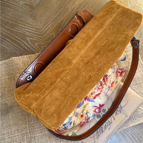 Patricia Nash Zelia Aegean Blooms Frame Convertible Bag - Picture 8 of 14